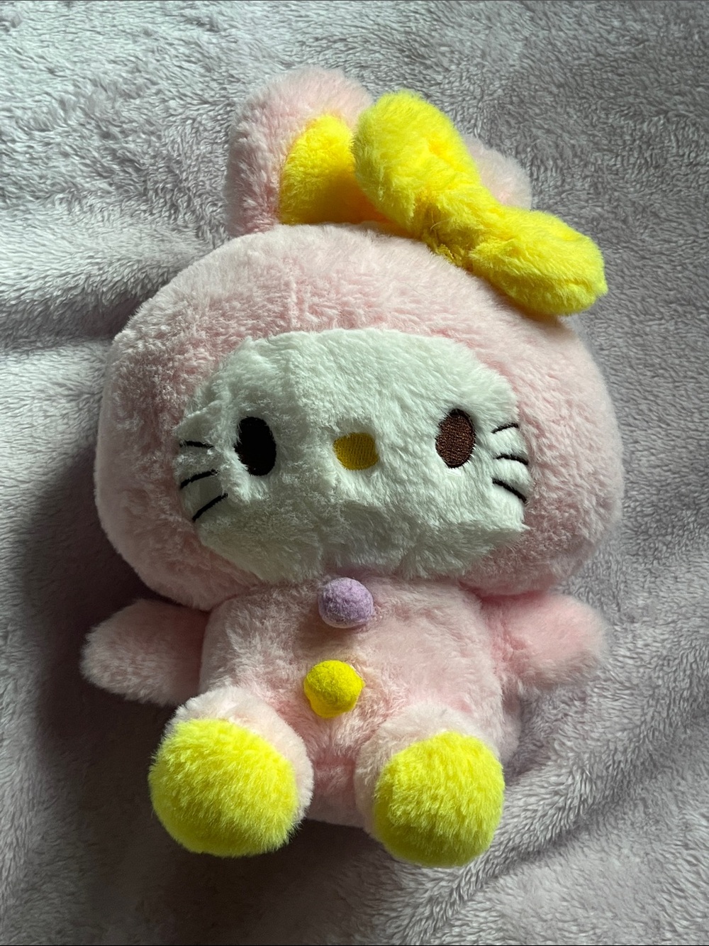 baby pink hello kitty bunny plush